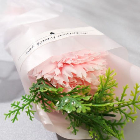 Mini-tube of soap petals "Pink cloves with greens" 13 cm-1