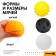 A set of developing tactile balls according to the method of Glenna Doman, with a squeak, 4 pcs, crumb I