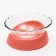 Plastic bowl on a stand 17 x 16.5 x 8 cm, pink