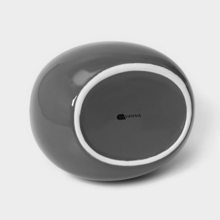 A soap dispenser with Savanna Drop, 450 ml sponge stands, gray color-3