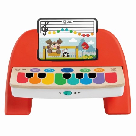 Musical toy "Piano", 7 keys, sensory, red-1