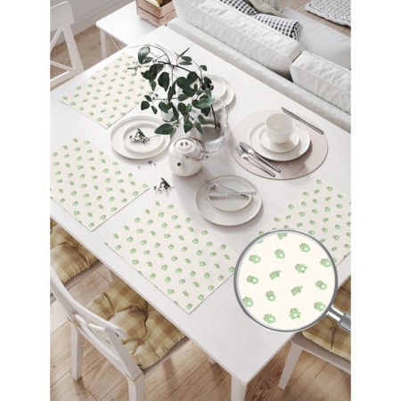 A set of napkins for setting the table "Cute Muzzle", rectangular, size 32x46 cm, 4 pcs-1