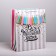 Gift Package laminated, packaging, “On this wonderful day”, XL 49 x 40 x 19 cm