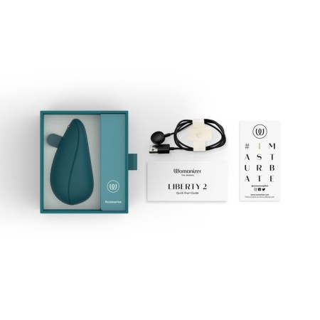 Nomanizer Liberty 2 contactless clitoral clitoris stimulator, dark turquoise-2
