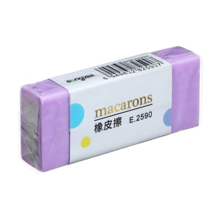 Rectangular eraser "pasta", in a paper holder, mix-5