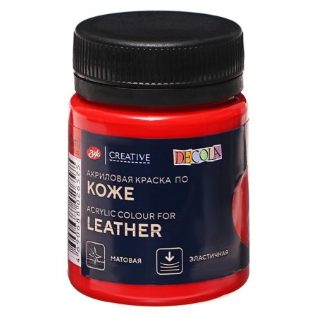Acrylic paint on the skin 50 ml, ZHK Decola, Red, 26128331