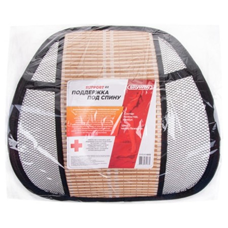 Support under the back of Skyway, anatomical, massage, polyester bamboo, black and beige-3