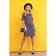 Women's dress, size 52, gray color