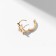 Piercing in the ear (Helix) "Star", d = 10 mm, color gold