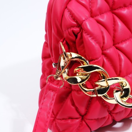 Bag-clate on the farmar, raspberry color-5