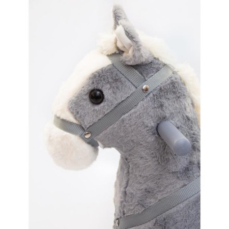 Horse Patal-rocking Amarobaby Prime, with wheels, 63x35x60 cm, gray color gray-4
