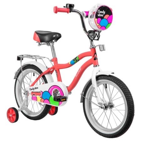 Bicycle 16 "Novatrack Candy, coral color-1