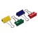 Papers clamps 41 mm, 12 pieces, development, metal, mix x 4 colors, cardboard box