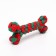 Cable toy "New Year's bone", up to 15 cm, up to 60 g, green/red