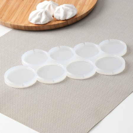 Silicone Mold for candies and chocolate "Circles", 4.5 and 5 cm, the color is transparent-2