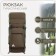 Tourist backpack, TAIF, 80 liters, cord department, external pocket, 2 side pockets, olive color
