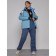 Ski jacket female winter, size 58, blue color