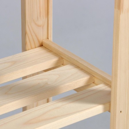 Wooden rack "Alpha 117" 117.8x64x28 cm, 4 regiments-3