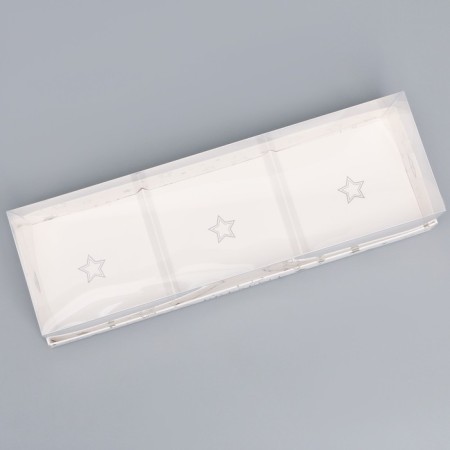 Confectionery box for mousse cakes "Stars", 27 x 8.6 x 6.5 cm-1