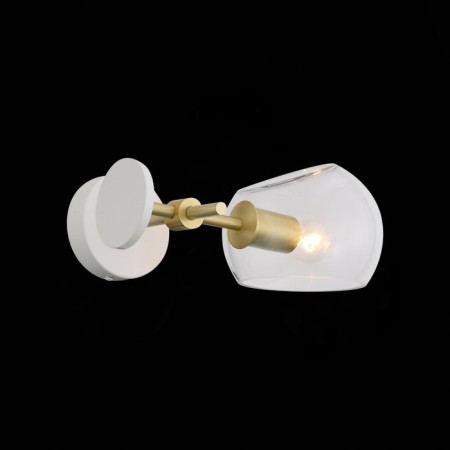 Sconces st. SL434.201.01. Calmare. 1x40 W, E14, 32.2x15 cm, brass color-3