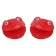 A set of rattles "Frogsat", 3 pcs., Castanets + marakas, red color, crumb I