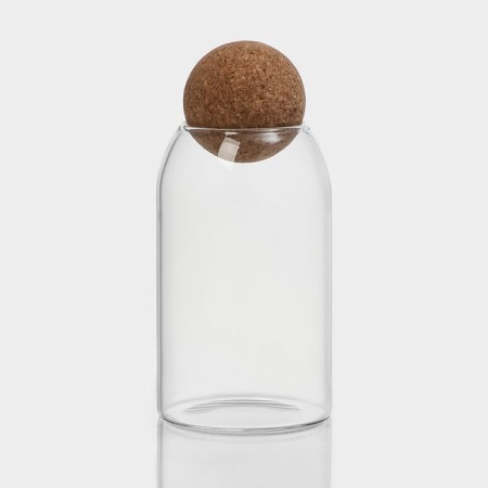 A set of glass cans for bulk products Magistro "Eco", 3 subjects: 450/700/1000 ml-3