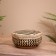 Vase with a lid is weaved, from bamboo 25x20x12 cm