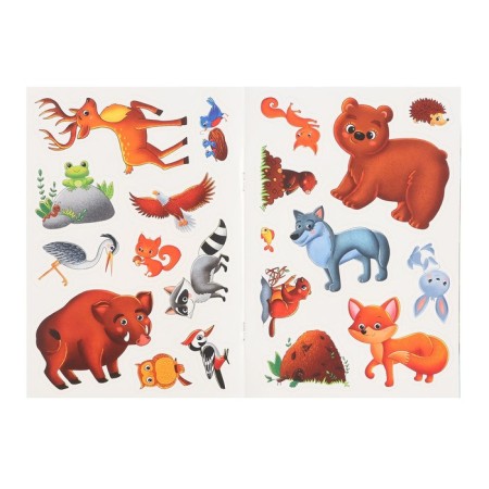 A brochure with stickers "in the forest"-4