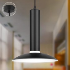Светильник подвесной Эра PL14 BK, 55х228 мм, IP20, GU10, 12Вт, цвет чёрный