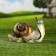 Garden figure "Snail crawls" 25x14x15cm
