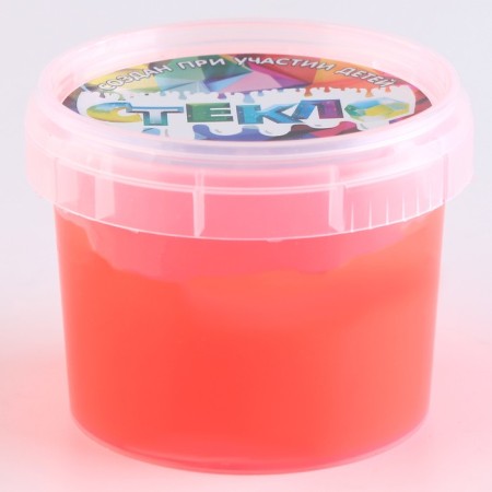 Slime "Glass" "Party Slime", 90 g, Red Neon-2