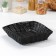 Basket for fruits and bread of the share "braid", 24 × 24 × 6.5 cm, black color