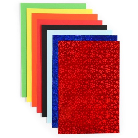 A set of color paper with A4 holography, 8 sheets, 8 colors, 80g/m2, spider-man-2