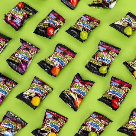 Chewing gum "Alien Gum" paints tongue, sour, 5 g-2