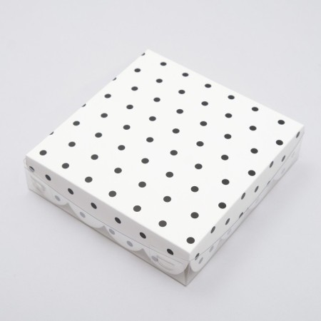 Box for cookies "peas", white, 12 x 12 x 3 cm-2