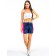 Women's shorts ise, size 44 cm, dark blue color