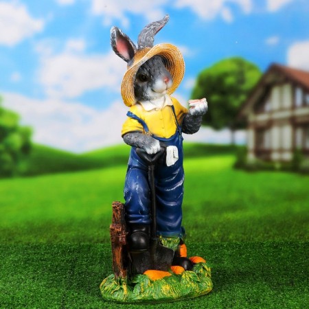 Garden figure "Bunny Dike with a butterfly" 49x22x18cm