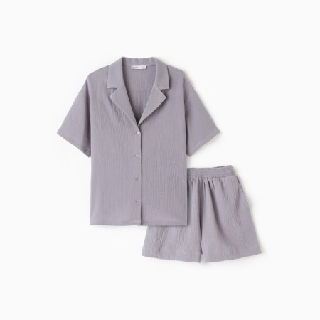 Pajama female (shirt, shorts) KAFTAN BASIC p. 40-42, gray-6