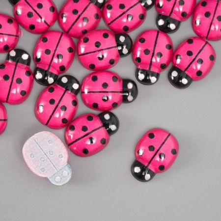 Decor for the creativity of "God's cow" (units. 50 pcs.) 9x13 mm, raspberry-2