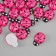 Decor for the creativity of "God's cow" (units. 50 pcs.) 9x13 mm, raspberry