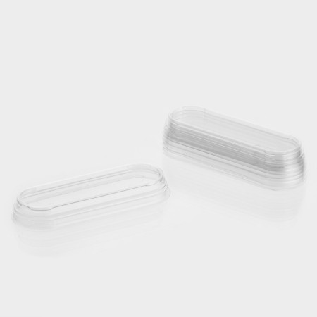 A plastic disposable lid for oval “lemoncello” cream, 12.5 × 4.5 × 1.5 cm-7