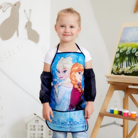 Apron with sleevens Children's "Cold Heart", 49x39 cm-1