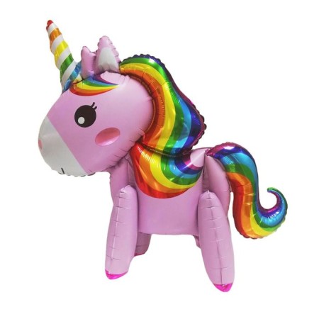 Foil ball 24 "Unicorn-toy", pink color, under the air