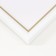 Photo frame Plastic "Mira" 25x25 cm, 636461-11, white with gold (plastic screen)
