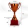 Cup 045, award figure, bronze, plastic stand, 20 x 10.6 x 8 cm.