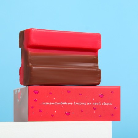 Soap "love when...", chocolate, figure, 40 g-2