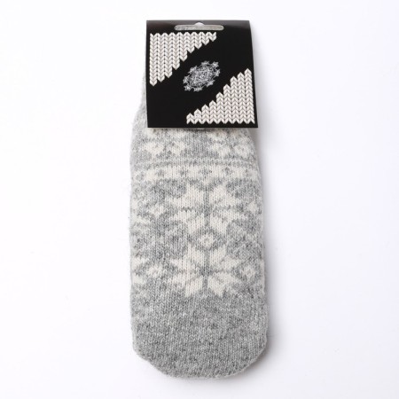 Female woolen mittens, light gray color, size 20-22-3
