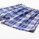 Men's panties with a button, the color of blue-white/cage, size 50