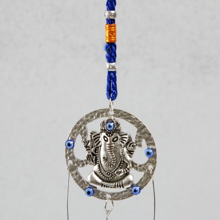 Wind music metal from the evil eye "Ganesha" 2 bells 40x8x2.5 cm-1