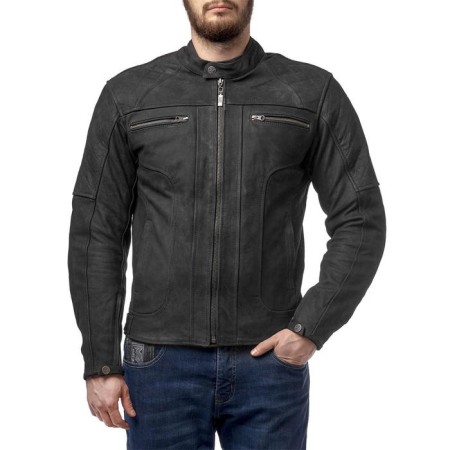 Armada leather jacket, size 4xl, black